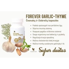 Česnakų ir čiobrelių kapsulės