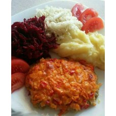 Faršo kepsnys su daržovėmis - greitas ir visada labai skaniai pavykstantis